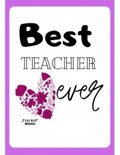 Portada Best teacher ever...