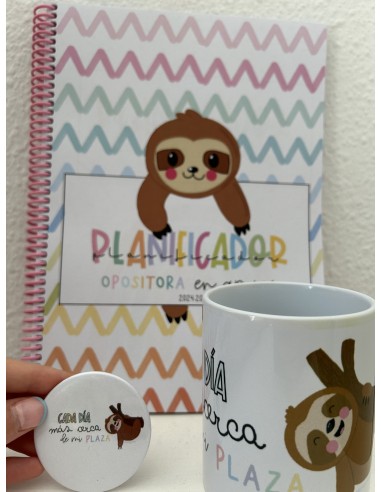 Pack Agenda Opositora + Taza + Chapa...